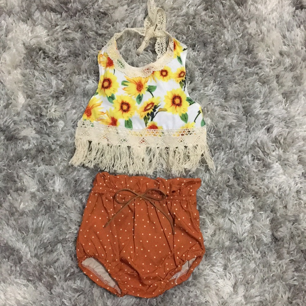 Cute summer outfit for baby girls